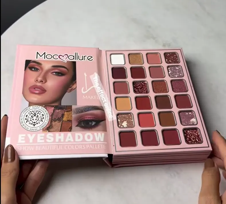 All-in-One Makeup Book Palette – Eyeshadow, Lip Colors & Face Contour Kit