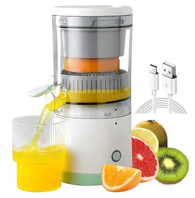 Electric Orange Juicer Machine, Wireless Citrus Press Juicer, Manual Mosambi Juice Maker, Instant Juice Machine For Fruit, Mini Portable Juicers, 200ML