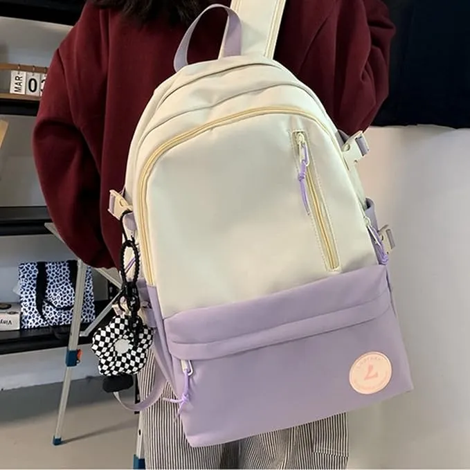 School Bag Aesthetic Pastel Supplies Accessories Canvas Daypack