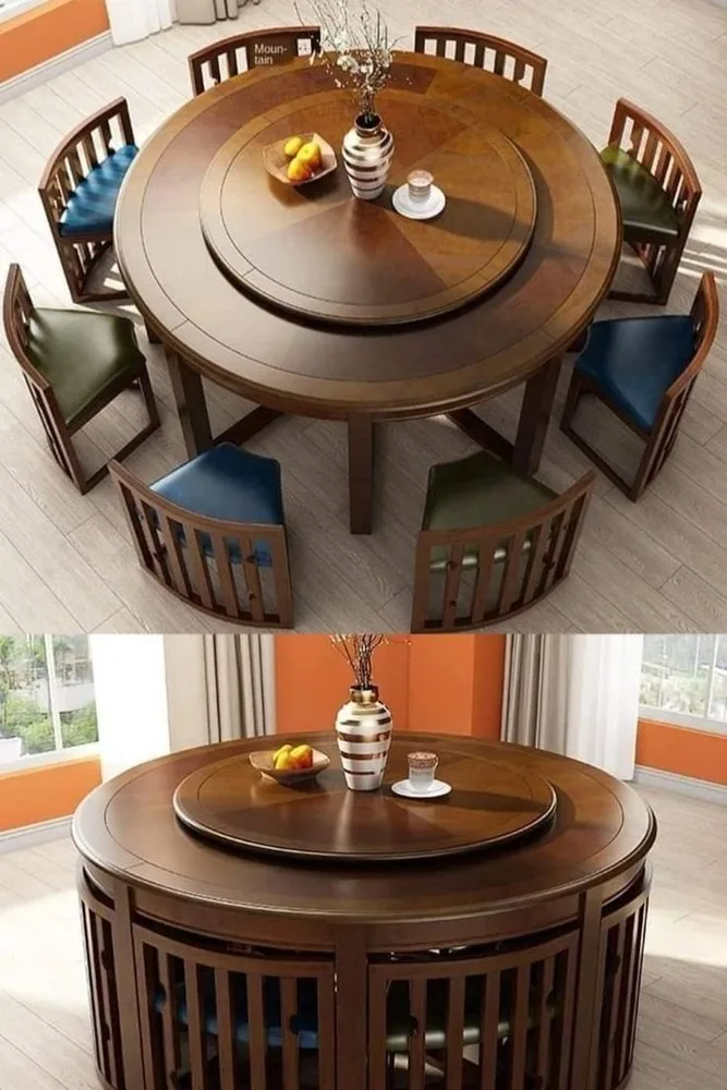 Sheesham Wood Dining Table Set